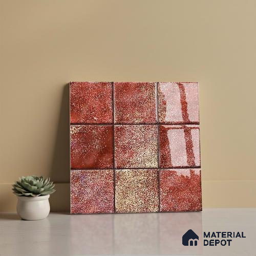 Stone Look Floor Tile TL 09175 C | Glossy Finish 12 x 12 inch Ceramic Tile - 10 mm | Suitable For Kitchen, Bathroom, Bedroom & Office