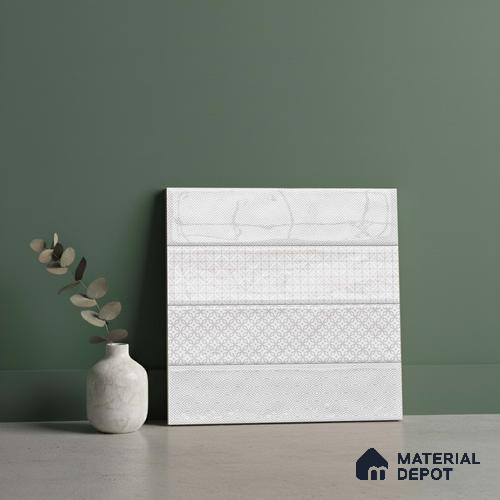 Faux Subway Look Wall Tile TL 09157 | Glossy Finish 12 x 12 inch Ceramic Tile - 10 mm | Suitable For Kitchen, Bathroom & Dining Area | Please Expect a Slight Variation of Pattern