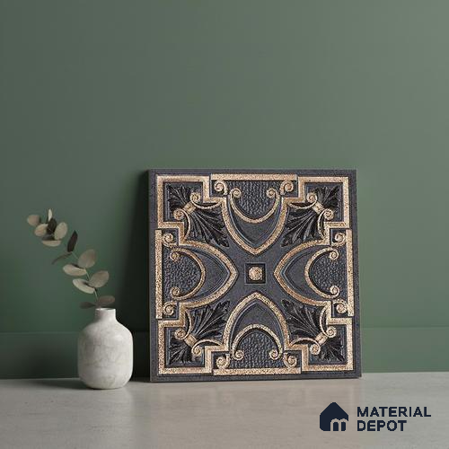 Patterned Look Wall Tile TL 09154 C | Matte Finish 12 x 12 inch Ceramic Tile - 10 mm | Suitable For Kitchen, Bathroom, Bedroom & Office