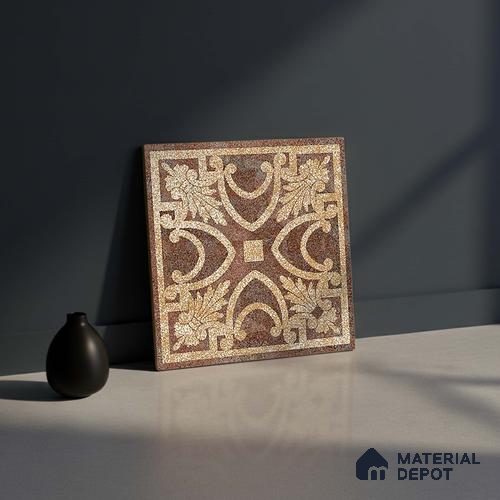 Patterned Look Wall Tile TL 09154 D | Matte Finish 12 x 12 inch Ceramic Tile - 10 mm | Suitable For Kitchen, Bathroom, Bedroom & Office
