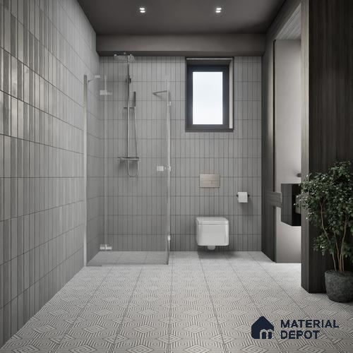 Moroccan Floor & Wall Tile TL 07632 Optic Frame 1 ft x 1 ft Matte Finish Vitrified Tile - 9 mm | Suitable For Bathroom, Kitchen, Living Area | Image 6