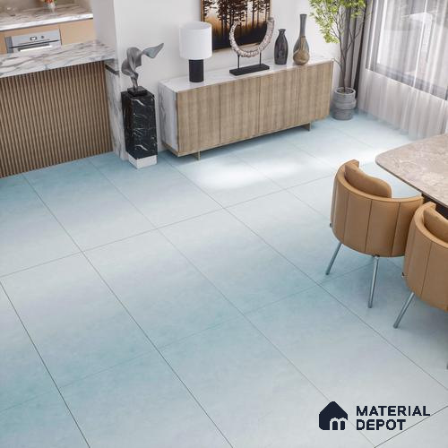 Stone Floor & Wall Tile TL 07695 Skiffar Aqua 4 ft x 2 ft Matte Finish Vitrified Tile - 9 mm |  | Suitable For Living Room, Bedroom, Bathroom
