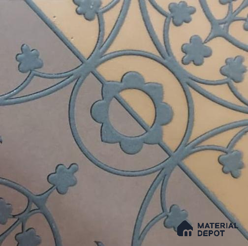 Patterned Wall & Floor Tile TL 07513 Infinity 197 mm x 197 mm Vitrified -  mm |  Handcrafted | Suitable For Living Room, Bedroom, Kitchen | Please Expect a Slight Variation of Pattern