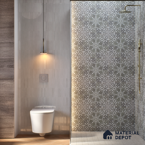 Patterned Wall Tile TL 05899 Infinity 197 mm x 197 mm Vitrified - 9 mm | Handcrafted | Suitable For Living Room, Bedroom, Kitchen | Please Expect a Slight Variation of Pattern