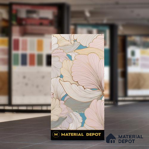 Floral Wall Highlighter Tile TL 05744 Jewel Golden Daffodil 4 ft x 2 ft Vitrified Matte Finish - 9 mm | Suitable for Living Room, Bedroom, Bathroom & Foyer
