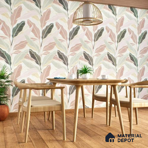 Tropical Wall Highlighter Tile TL 05746 Jewel Rosy Glow 4 ft x 2 ft Vitrified Matte Finish - 9 mm | Suitable for Living Room, Bedroom, Bathroom & Foyer