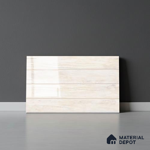 TL 01909 C Dessert Cream Light 18 x 12 inch Glossy Finish Ceramic Wall Tile - 6 mm
