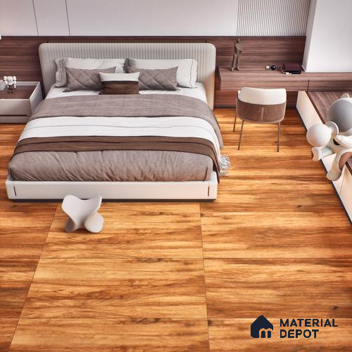 TL 03069 Frisson Brown 4 ft x 2 ft Matte Finish Wooden Look Tile - 9 mm (Random 3)
