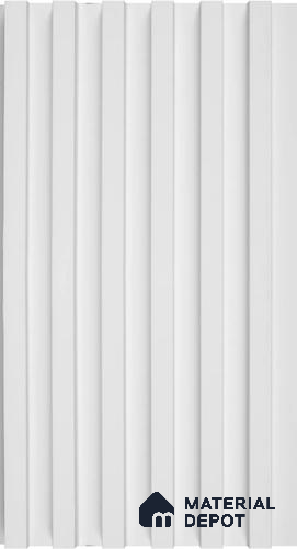 PN 06670 Plain Colour Look Louver 9.5 ft x 0.5 ft Texture Finish  - 18 mm | Suitable for Feature Wall, TV Unit & Living Room