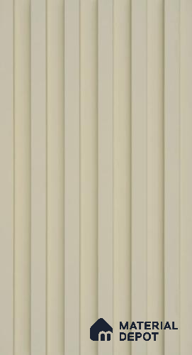 PN 06671 Plain Colour Look Louver 9.5 ft x 0.5 ft Texture Finish  - 18 mm | Suitable for Feature Wall, TV Unit & Living Room