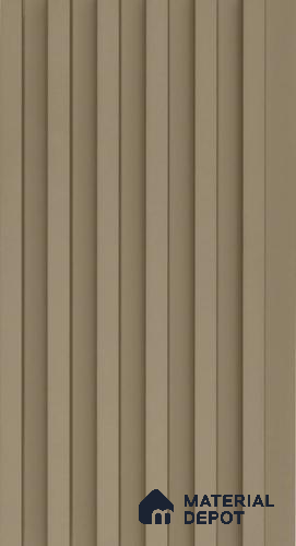 PN 06675 Plain Colour Look Louver 9.5 ft x 0.5 ft Texture Finish  - 18 mm | Suitable for Feature Wall, TV Unit & Living Room