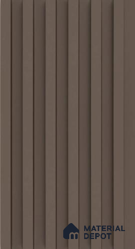 PN 06676 Plain Colour Look Louver 9.5 ft x 0.5 ft Texture Finish  - 18 mm | Suitable for Feature Wall, TV Unit & Living Room