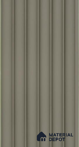 PN 06679 Plain Colour Look Louver 9.5 ft x 0.5 ft Texture Finish  - 15 mm | Suitable for Feature Wall, TV Unit & Living Room