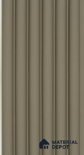 PN 06680 Plain Colour Look Louver 9.5 ft x 0.5 ft Texture Finish  - 15 mm | Suitable for Feature Wall, TV Unit & Living Room