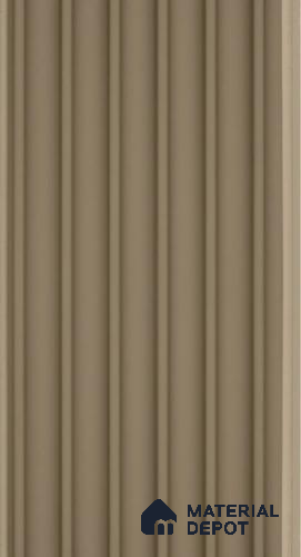PN 06685 Plain Colour Look Louver 9.5 ft x 0.5 ft Texture Finish  - 15 mm | Suitable for Feature Wall, TV Unit & Living Room