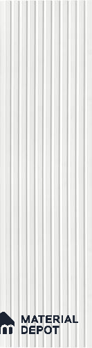 Textured Solid Look PN 06752 9.5 ft x 0.83 ft Texture Finish Louvers - 10 mm | Suitable for TV Unit, Wardrobe, Kitchen Cabinets