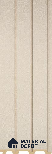 PN 07218 Fabric Look Louver 8 ft x 0.4 ft Texture Finish  - 10 mm | Suitable for Feature Wall, TV Unit & Living Room