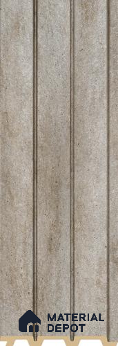 PN 07225 Fabric Look Louver 8 ft x 0.4 ft Texture Finish  - 10 mm | Suitable for Feature Wall, TV Unit & Living Room