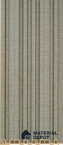 PN 07227 Fabric Look Louver 8 ft x 0.5 ft Texture Finish  - 10 mm | Suitable for Feature Wall, TV Unit & Living Room