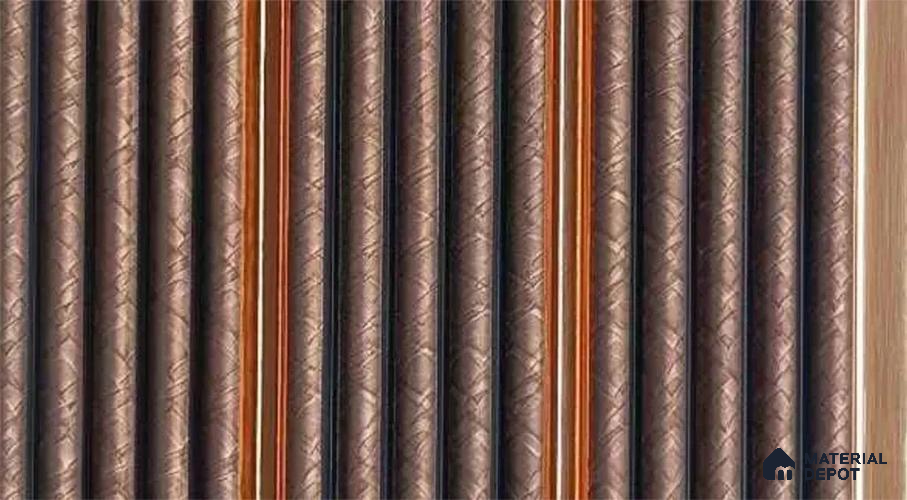 PN 07446 Patterned Look Louver 8 ft x 0.4 ft Texture Finish - 10 mm | Suitable for Feature Wall, TV Unit & Living Room