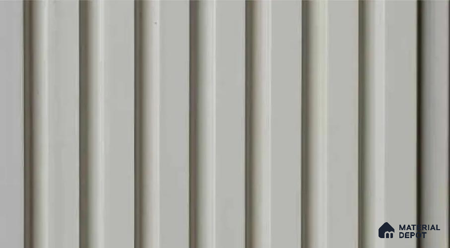 PN 07478 Solid Colors Look Louver 8 ft x 0.4 ft Texture Finish  - 10 mm | Suitable for Feature Wall, TV Unit & Living Room