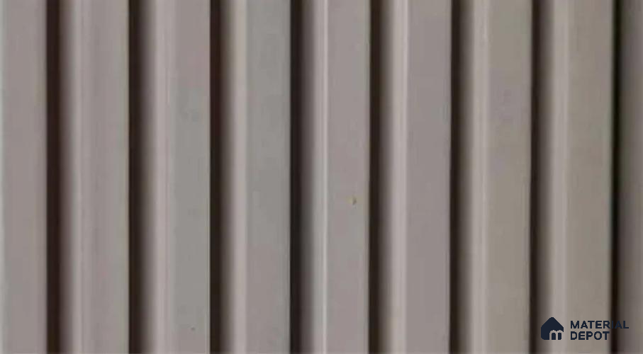 PN 07481 Solid Colors Look Louver 8 ft x 0.4 ft Texture Finish  - 10 mm | Suitable for Feature Wall, TV Unit & Living Room