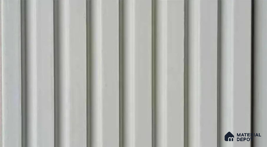 PN 07544 Solid Colors Look Louver 9.5 ft x 0.4 ft Texture Finish  - 10 mm | Suitable for Feature Wall, TV Unit & Living Room