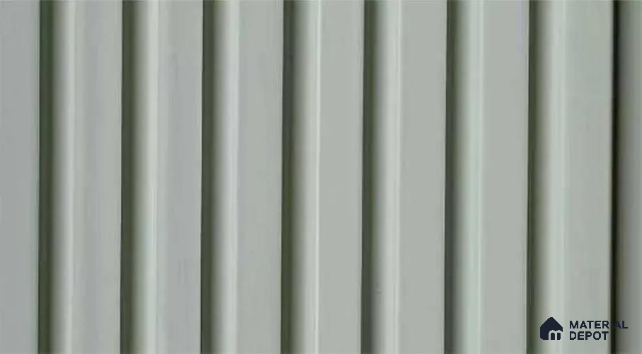 PN 07546 Solid Colors Look Louver 9.5 ft x 0.4 ft Texture Finish  - 10 mm | Suitable for Feature Wall, TV Unit & Living Room