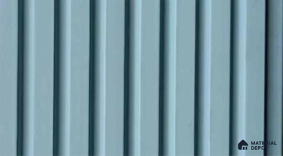 PN 07547 Solid Colors Look Louver 9.5 ft x 0.4 ft Texture Finish  - 10 mm | Suitable for Feature Wall, TV Unit & Living Room
