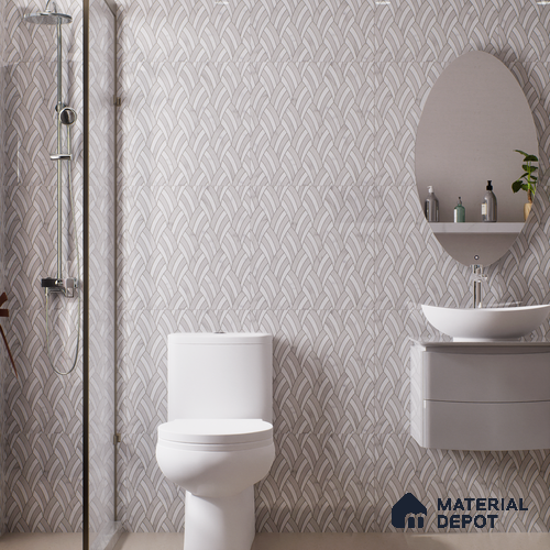 Moroccan Look Floor & Wall Tile TL 06154 Epsilon 2 ft x 2 ft Sinker Finish Vitrified Tile - 9 mm | Suitable For Living Room, Dining, Bathroom & Kitchen | Please Expect a Slight Variation of Pattern
