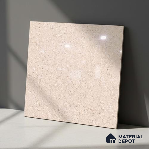 Stone Look Floor Tile TL 09389 C | Glossy Finish 2 ft x 2 ft Vitrified Tile - 8 mm | Suitable For Kitchen, Bathroom, Bedroom & Office