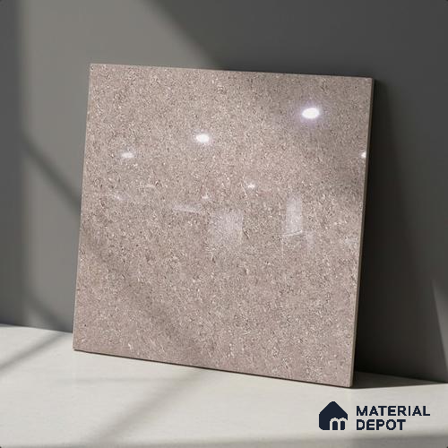 Stone Look Floor Tile TL 09389 D | Glossy Finish 2 ft x 2 ft Vitrified Tile - 8 mm | Suitable For Kitchen, Bathroom, Bedroom & Office