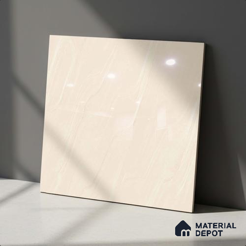 Stone Look Floor Tile TL 09391 | Glossy Finish 2 ft x 2 ft Vitrified Tile - 9 mm | Suitable For Kitchen, Bathroom, Bedroom & Office