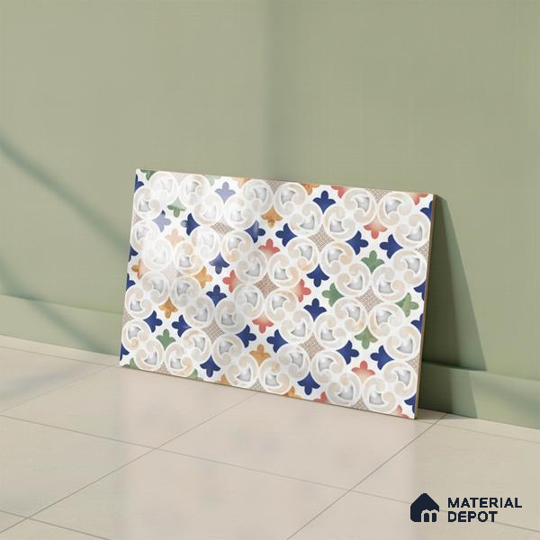 Highlighter Look Wall Tile TL 08840 B | Glossy Finish 18 x 12 inch Ceramic Tile - 7 mm | Suitable For Kitchen & Bathroom