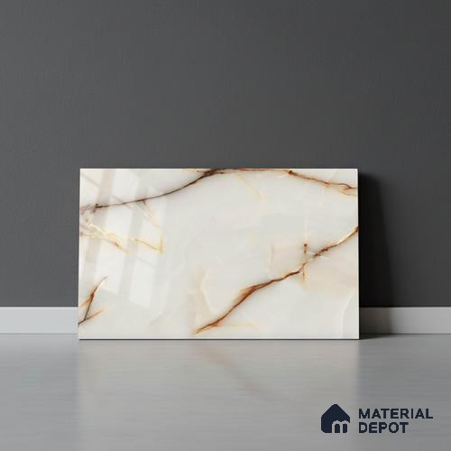 Marble Look Wall Tile TL 08849 C | Glossy Finish 18 x 12 inch Ceramic Tile - 7 mm | Suitable For Kitchen & Bathroom