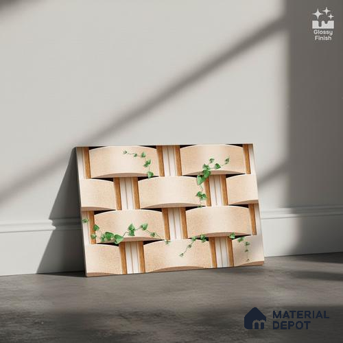 Patterned Look Wall Tile TL 08872 B | Glossy Finish 18 x 12 inch Ceramic Tile - 7 mm | Suitable For Kitchen & Bathroom