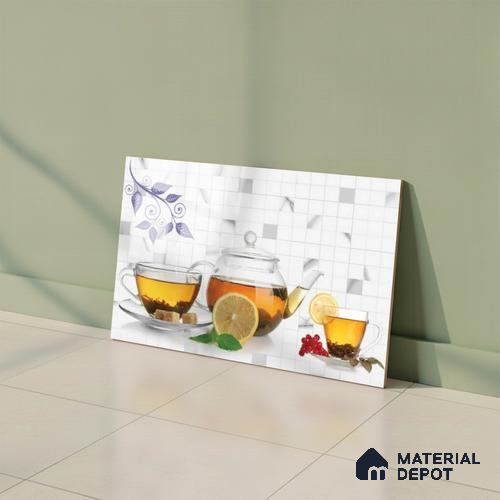 Highlighter Look Wall Tile TL 08862 | Glossy Finish 18 x 12 inch Ceramic Tile - 7 mm | Suitable For Kitchen & Bathroom