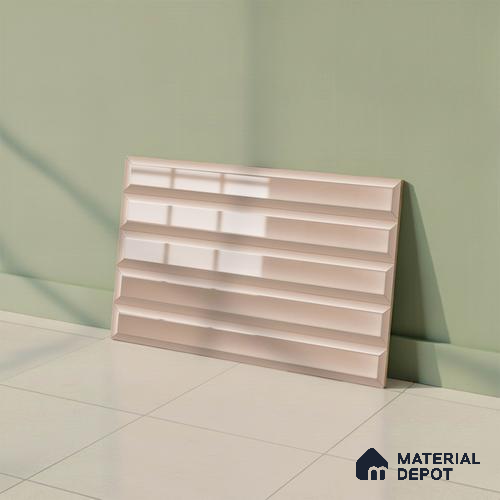 Faux Subway Look Wall Tile TL 08855 | Glossy Finish 18 x 12 inch Ceramic Tile - 7 mm | Suitable For Kitchen & Bathroom