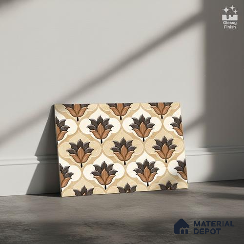 Highlighter Look Wall Tile TL 08854 B | Glossy Finish 18 x 12 inch Ceramic Tile - 7 mm | Suitable For Kitchen & Bathroom