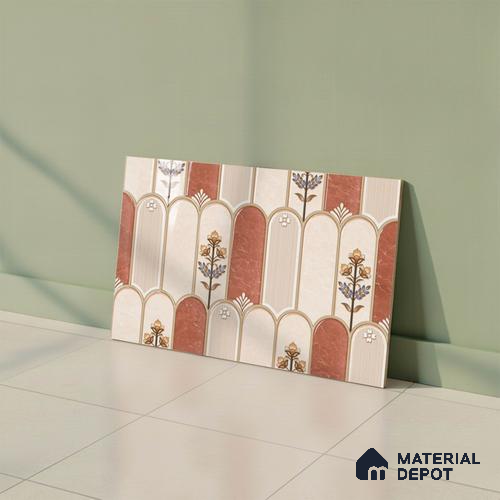 Highlighter Look Wall Tile TL 08851 B | Glossy Finish 18 x 12 inch Ceramic Tile - 7 mm | Suitable For Kitchen & Bathroom