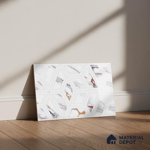 Highlighter Look Wall Tile TL 08850 | Glossy Finish 18 x 12 inch Ceramic Tile - 7 mm | Suitable For Kitchen & Bathroom