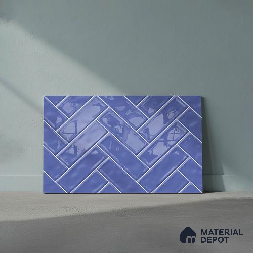 Faux Subway Look Wall Tile TL 08871 B | Glossy Finish 18 x 12 inch Ceramic Tile - 7 mm | Suitable For Kitchen & Bathroom