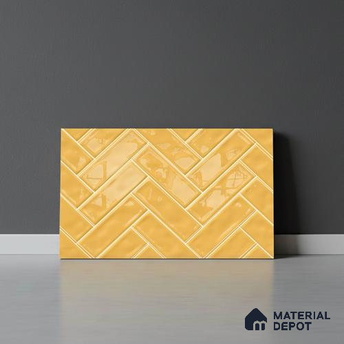 Faux Subway Look Wall Tile TL 08871 E | Glossy Finish 18 x 12 inch Ceramic Tile - 7 mm | Suitable For Kitchen & Bathroom