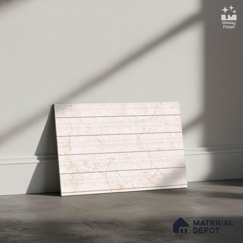 Patterned Look Wall Tile TL 08867 | Glossy Finish 18 x 12 inch Ceramic Tile - 7 mm | Suitable For Kitchen & Bathroom