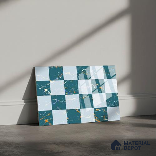 Highlighter Look Wall Tile TL 08843 B | Glossy Finish 18 x 12 inch Ceramic Tile - 7 mm | Suitable For Kitchen & Bathroom