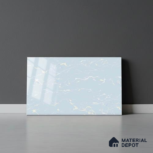 Marble Look Wall Tile TL 08843 C | Glossy Finish 18 x 12 inch Ceramic Tile - 7 mm | Suitable For Kitchen & Bathroom