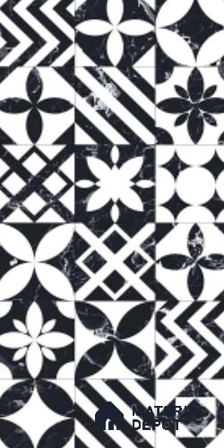 Moroccan Look Wall & Floor Tile TL 09007 | Glossy Finish 4 ft x 2 ft Vitrified Tile - 9 mm | Suitable For Kitchen, Bathroom, Bedroom & Office
