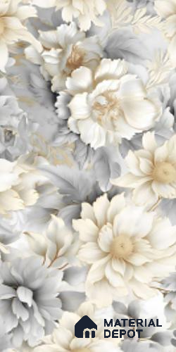 Floral Wall Tile TL 08982 | Glossy Finish 4 ft x 2 ft Vitrified Tile - 9 mm | Suitable For Kitchen, Bathroom, Bedroom & Office