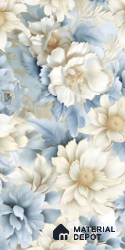 Floral Wall Tile TL 08981 | Glossy Finish 4 ft x 2 ft Vitrified Tile - 9 mm | Suitable For Kitchen, Bathroom, Bedroom & Office