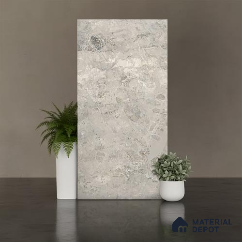 TL 00168 Grayscale Grey 4 ft x 2 ft Endless Carving Matte Finish Vitrified Floor Tile - 9 mm
